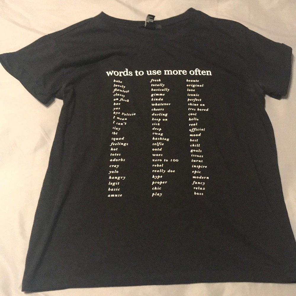 Forever 21 “Words to use more often” tee